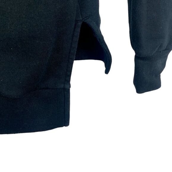 Zanerobe mens Black Flintlock Elongated Split Side Slit Oversized Hoodie US S - Picture 10 of 14